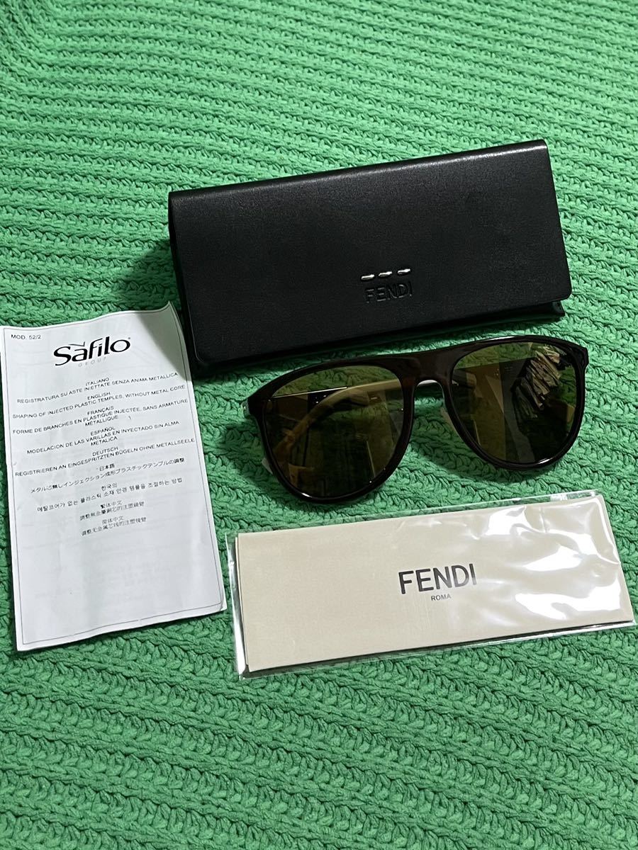 新品未使用 FENDI ストライプレンズ アビエイターサングラス | tspea.org