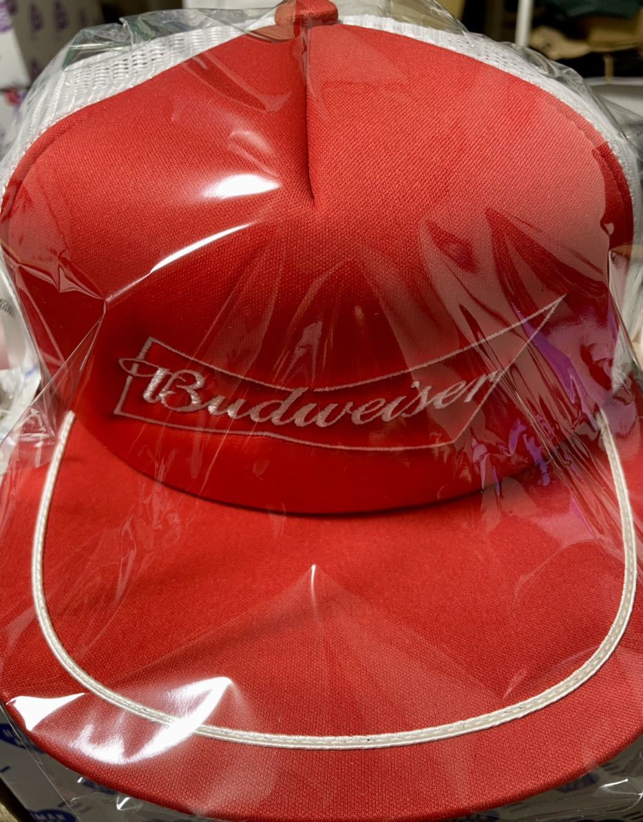 Wasted Youth Budweiser WY BW MESH CAP Red human made バドワイザー