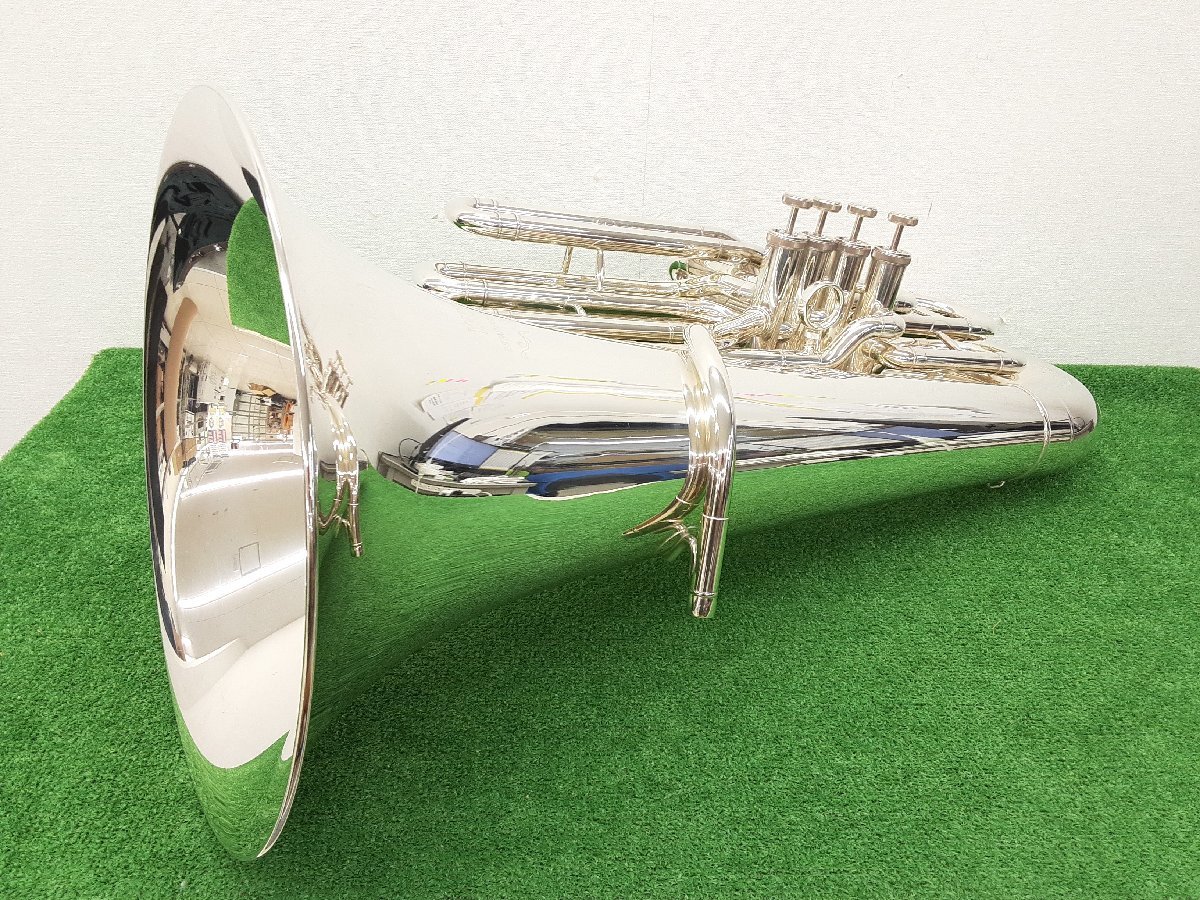 ☆585 中古 金管楽器 YAMAHA ヤマハ B♭管チューバ YBB-621 銀 ☆585 中古 金管楽器 YAMAHA ヤマハ B♭管チューバ YBB-621 銀
