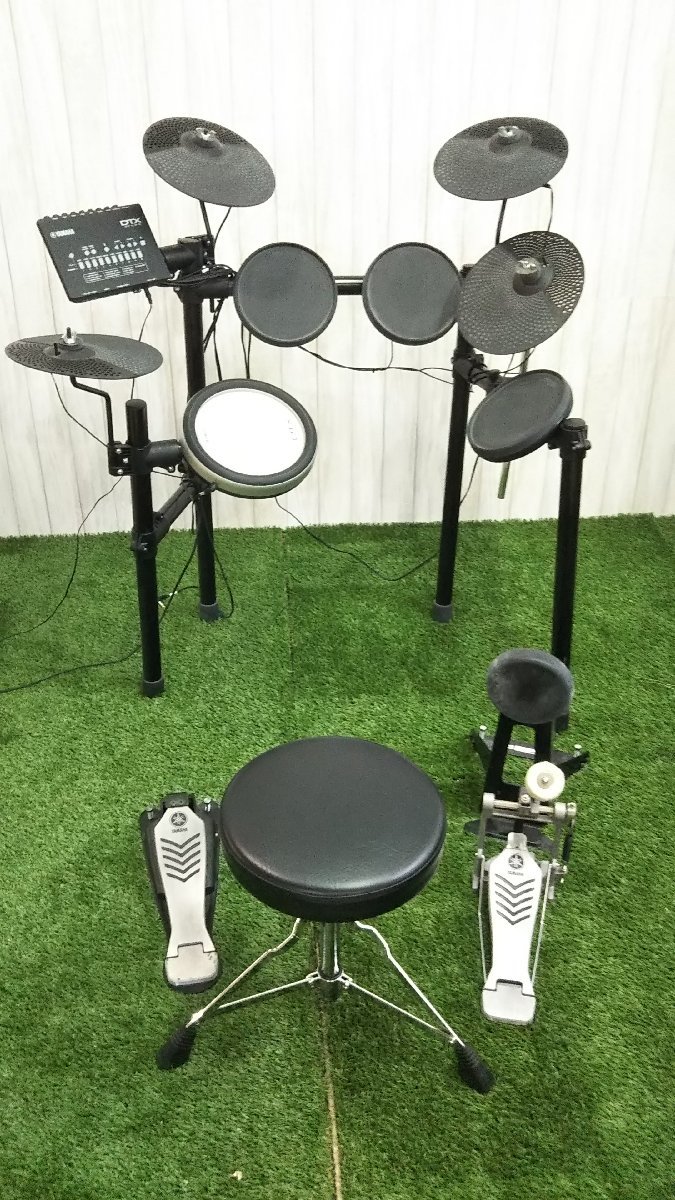 △908 品 楽器 電子ドラム YAMAHA DTX482K ヤマハ イス付 動作OK