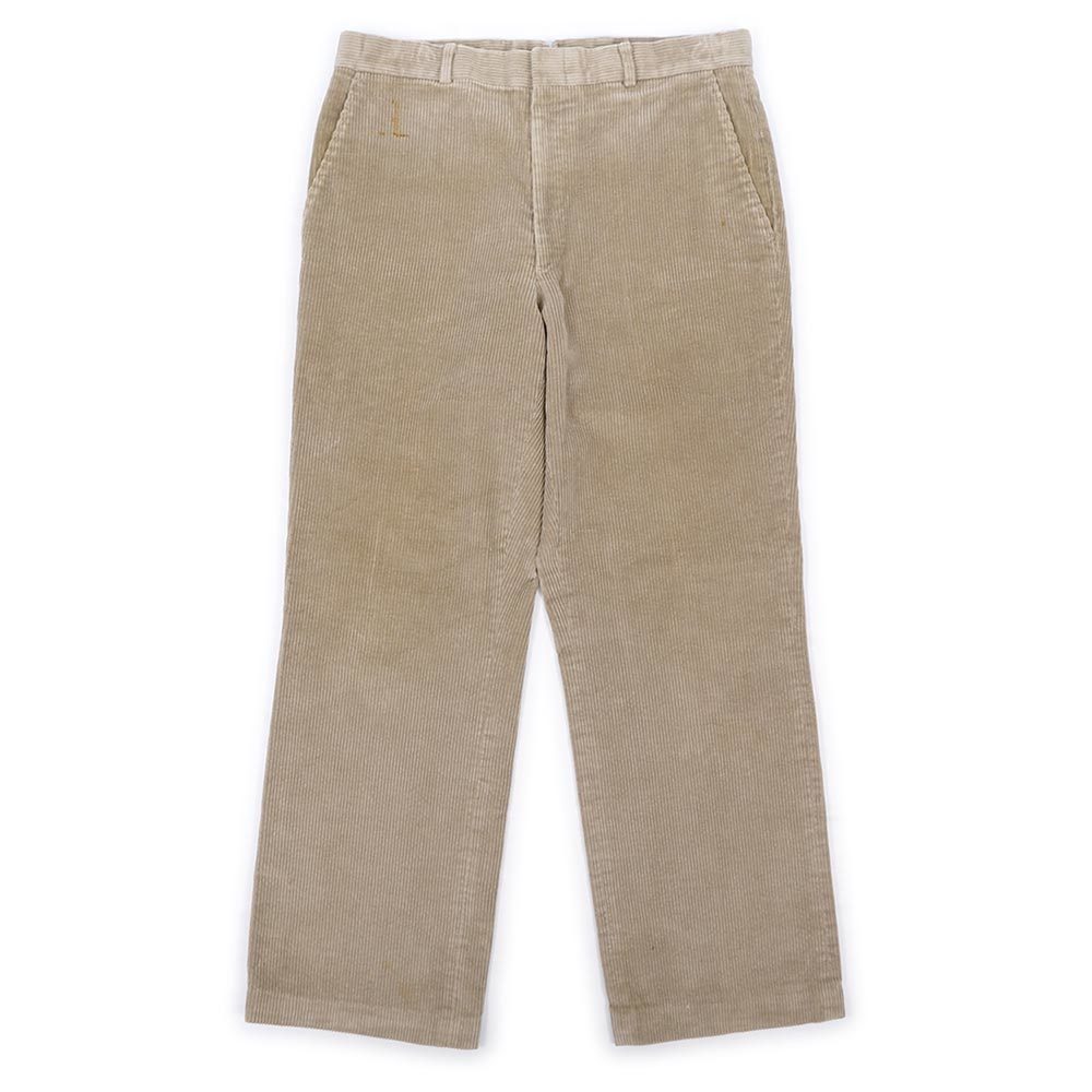 人気アイテムランキング USA製 TALON 太畝コーデュロイパンツ 80's L.L.Bean エルエルビーン ヴィンテージ W33 サイズ カーキ / ベージュ (-4604) 古着 男性用