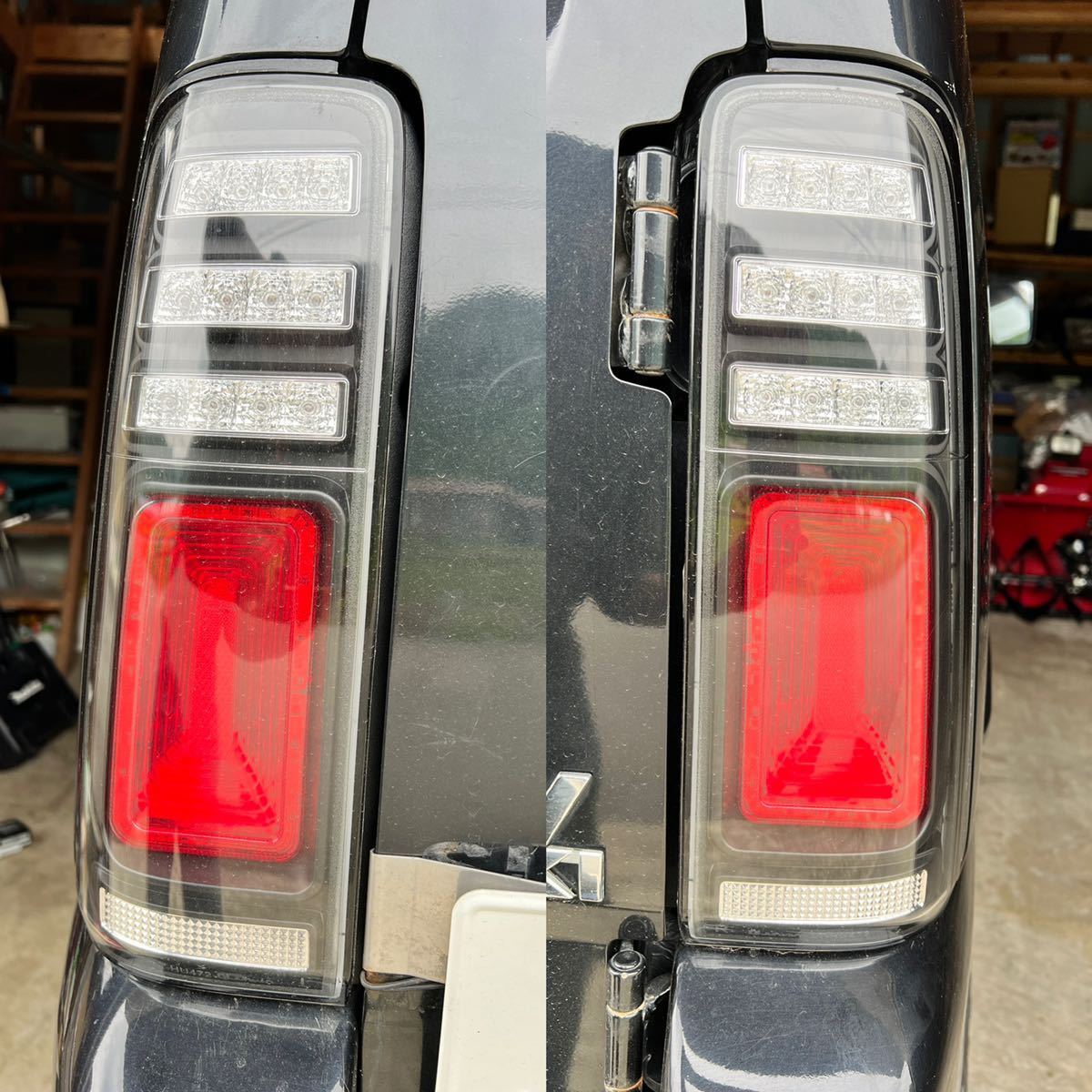 JB23ジムニー 3Dホール フルLEDテールV2 流れるウインカー仕様