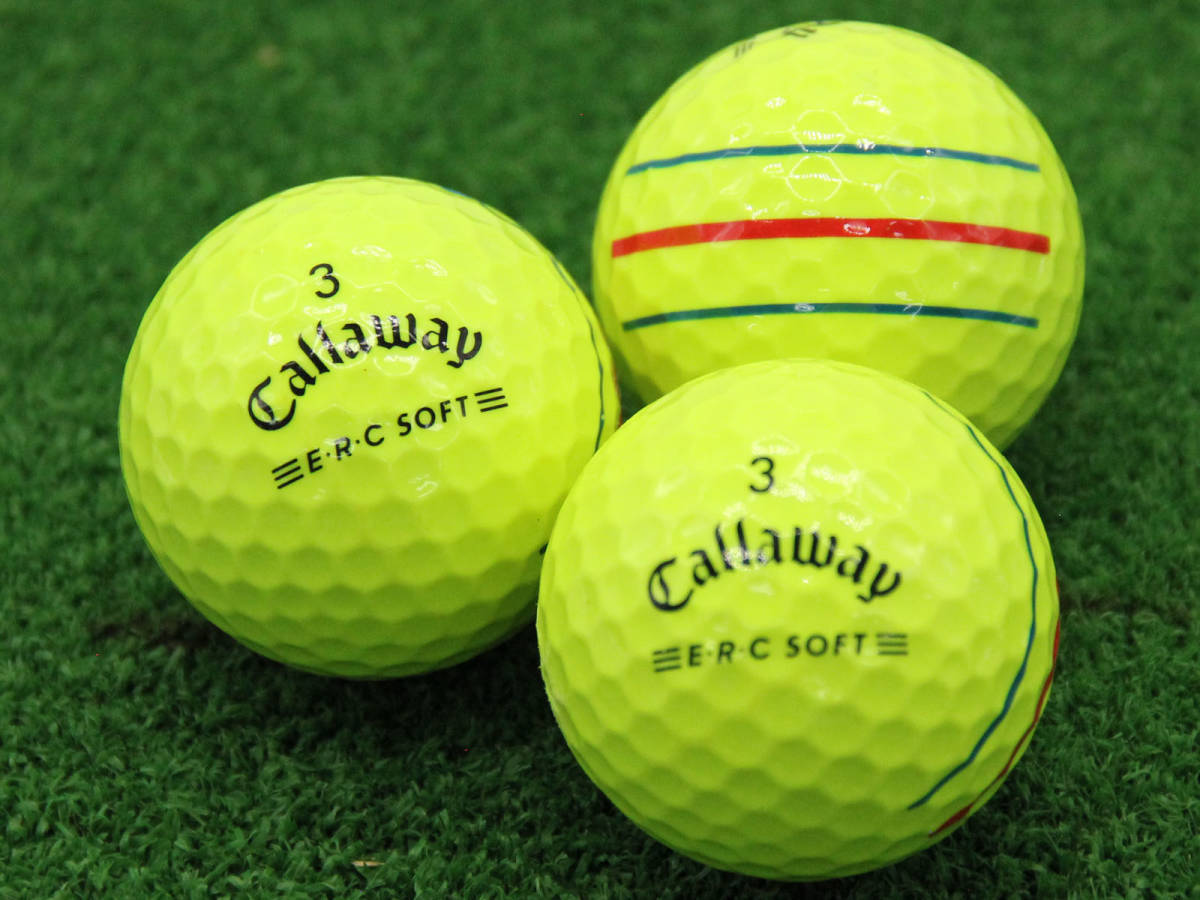 21荷【 ABランク キャロウェイ Callaway ERC SOFT イエロー 2021年