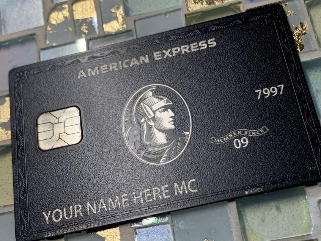 印字可能 アメックス Amex センチュリオンカード ブラックカード