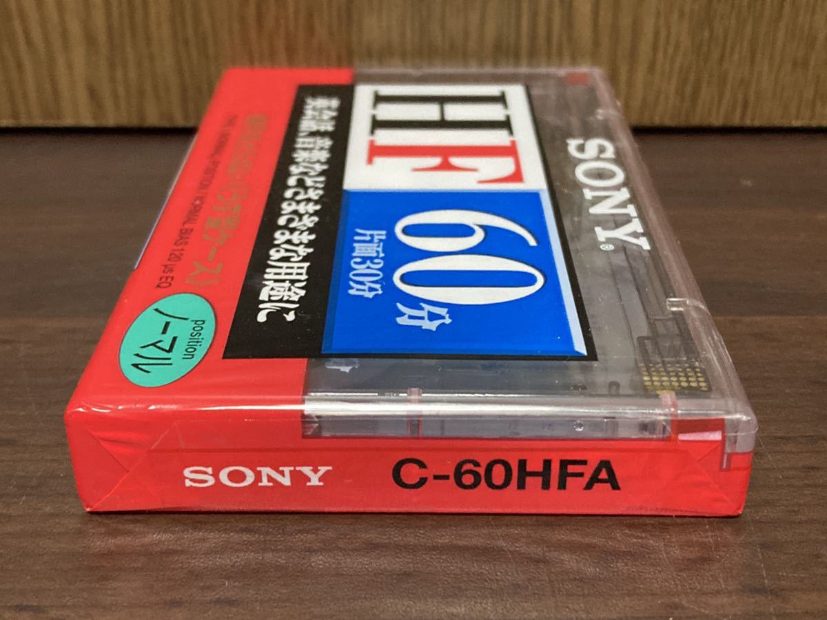 未開封 SONY ソニー カセットテープ カセット HF 60 ノーマル ポジション C-60HFA きれいに、録音 1個 レトロ 音楽 録音_画像5