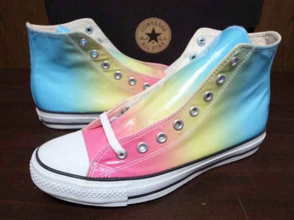 訳ありCONVERSE ALLSTAR HI コンバース オールスター ハイカット【1B665】トロピカル グラデ グラデーション ナイロン ブルー 27.5cm_画像1