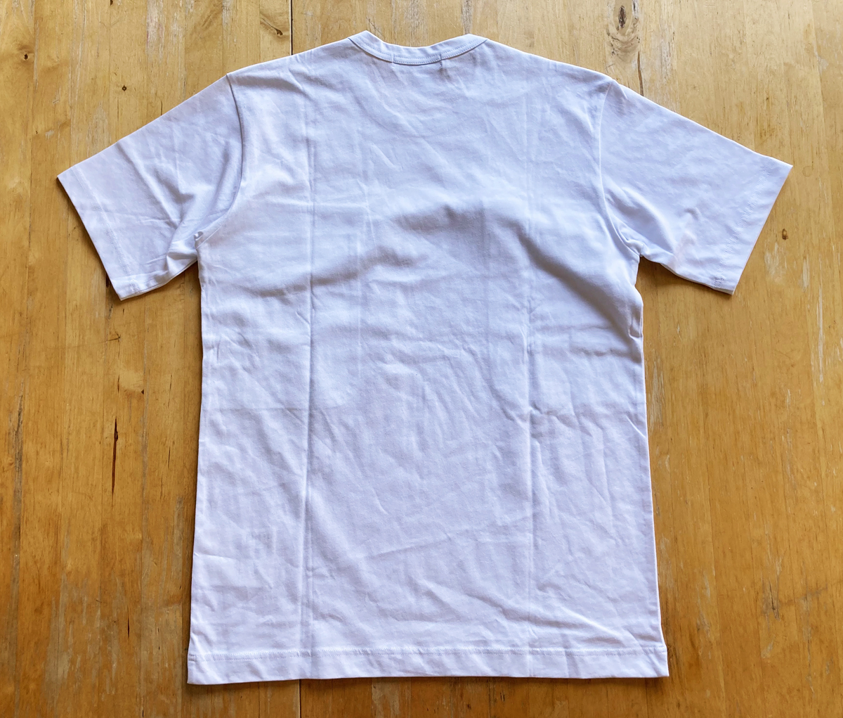 2021SS COMME des GARCONS SHIRT ビッグポケット装飾Tシャツ白的详细