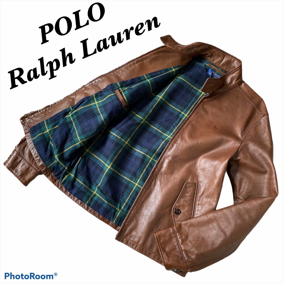 POLO Ralph Lauren ポロラルフローレン レザージャケット ブラウン
