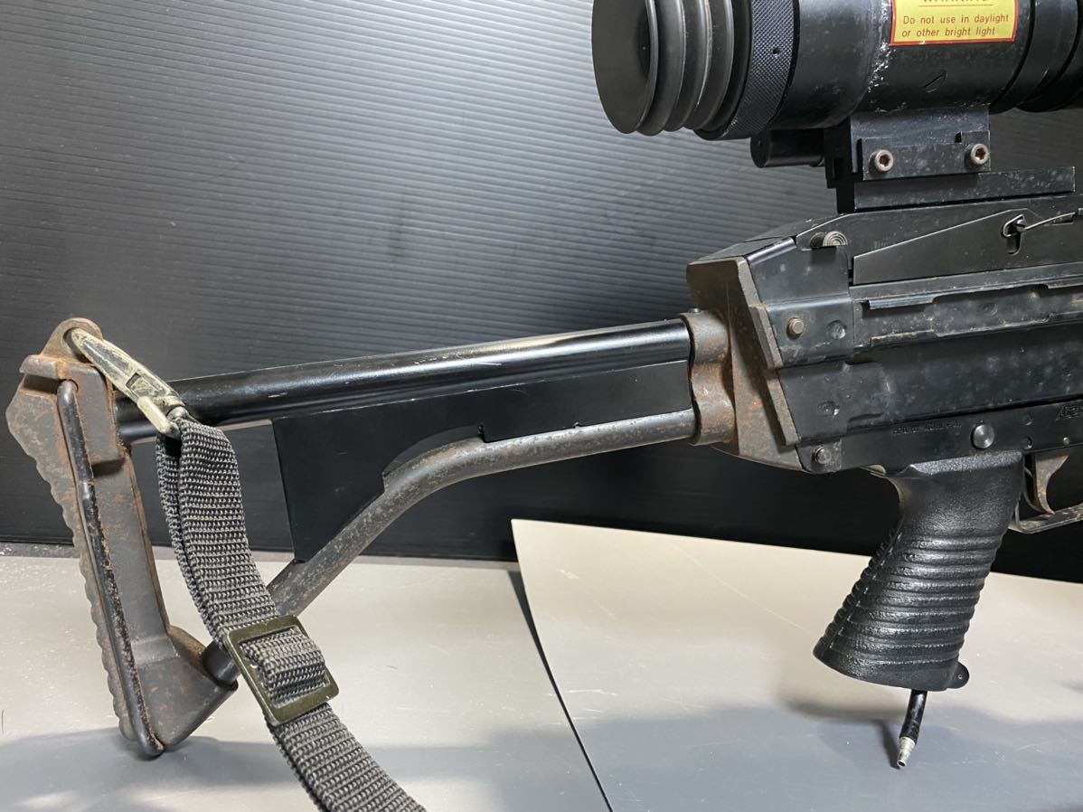 【ガスガン】希少 ASAHI F.A M240 F.N. MINIMI 5.56mm ORTEK MINISCOP MS-4 ナイトビジョン 動作未確認 アサヒ ミニミ_画像7