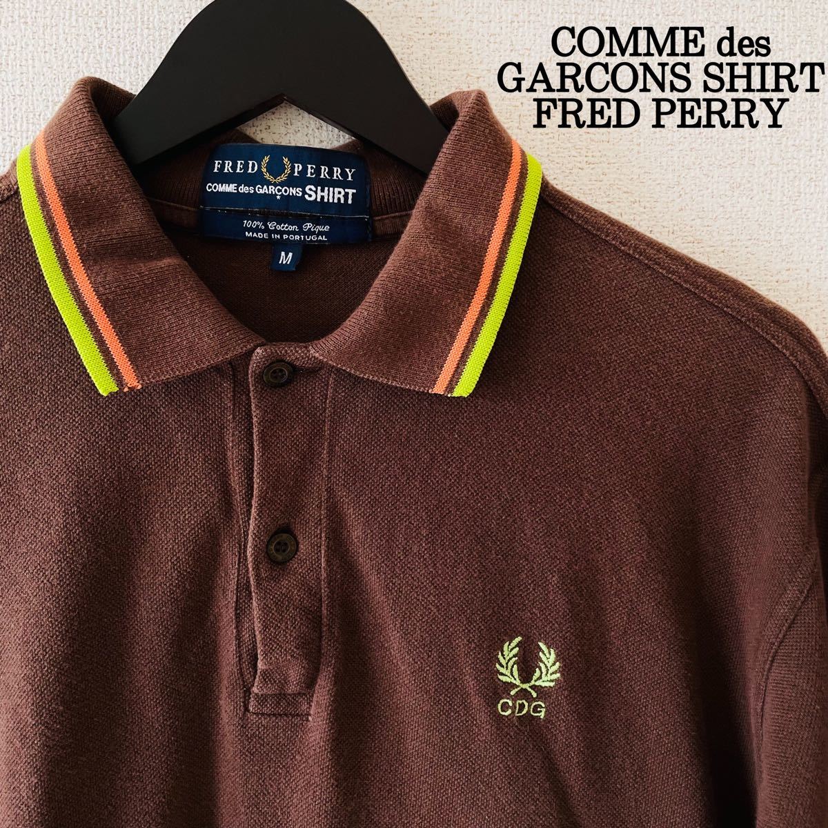 【激レア】FRED PERRY COMME des GARONS フレッドペリー コムデギャルソン コラボ ポロシャツ M-L