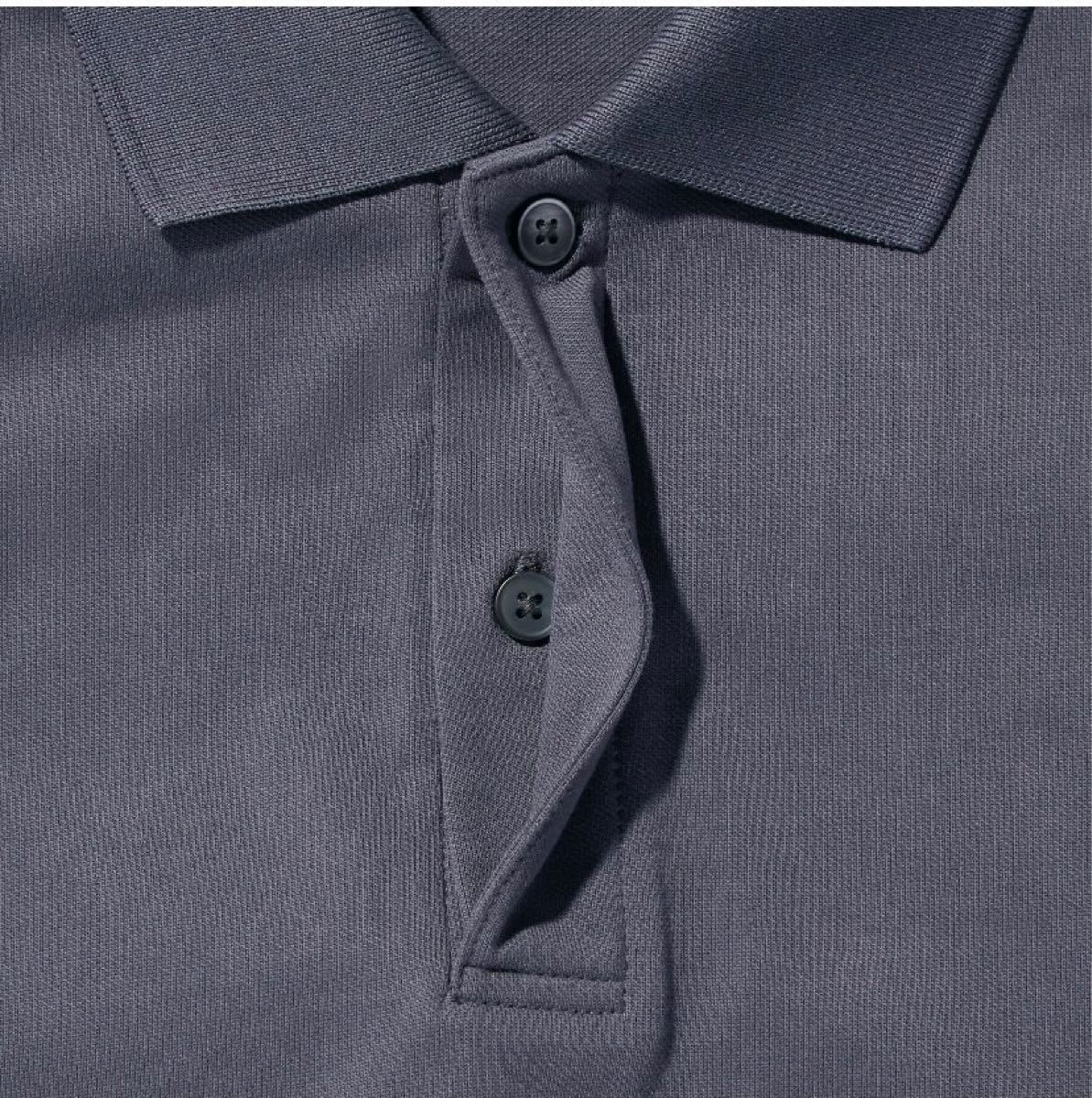 ユニクロUNIQLOプラスJ+J2021春夏　リラックスフィットポロシャツ(半袖) 09ブラック BLACK Lサイズ