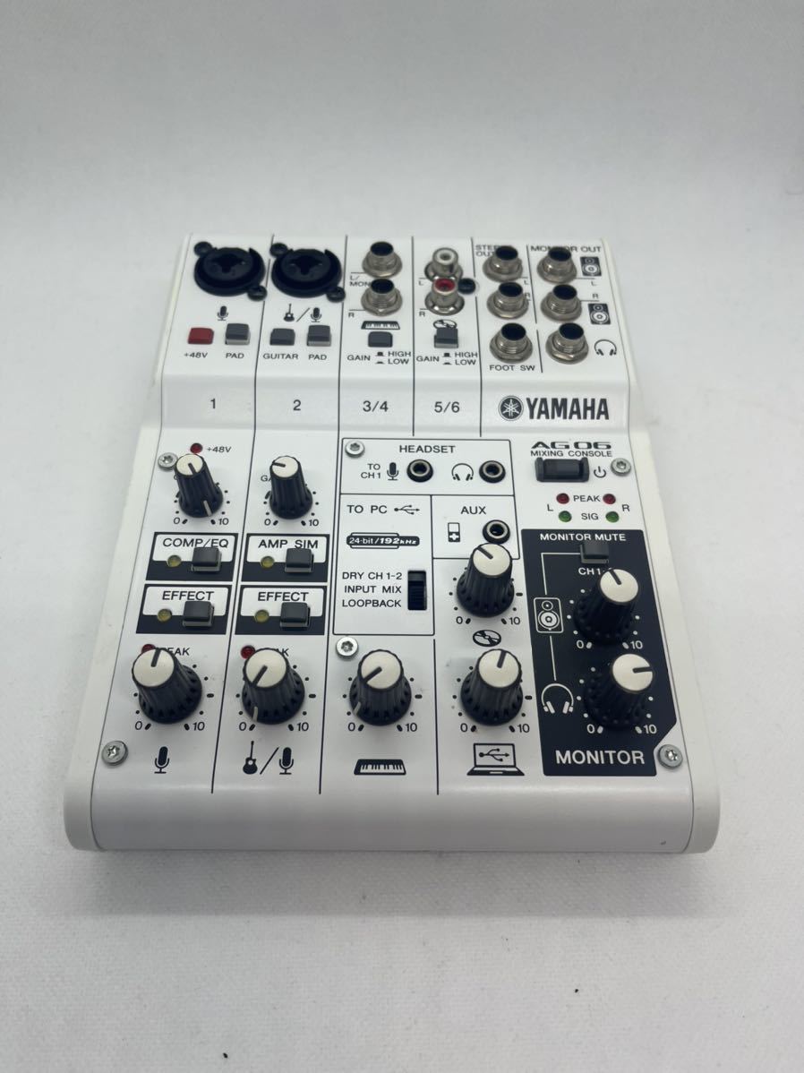 ○1000円スタート○『品』YAMAHA AG06 ミキシングコンソール 通電確認