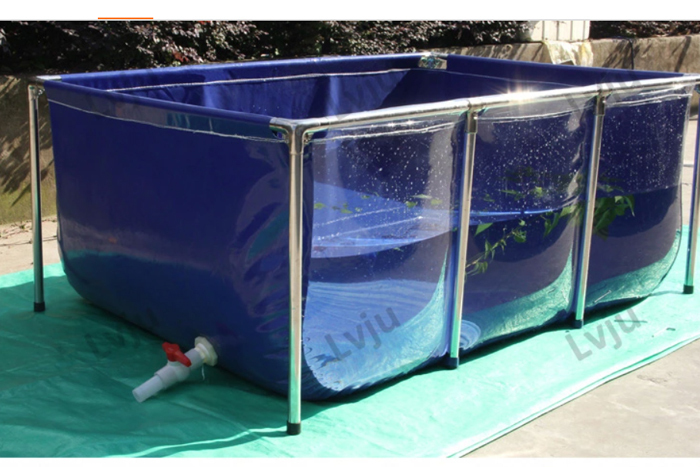 セール中★ 前面クリア プール 1000L 幅150×奥行100×高さ70cm （NO20） 大型 水槽 タンク 鯉 大型魚 屋外 透明 池