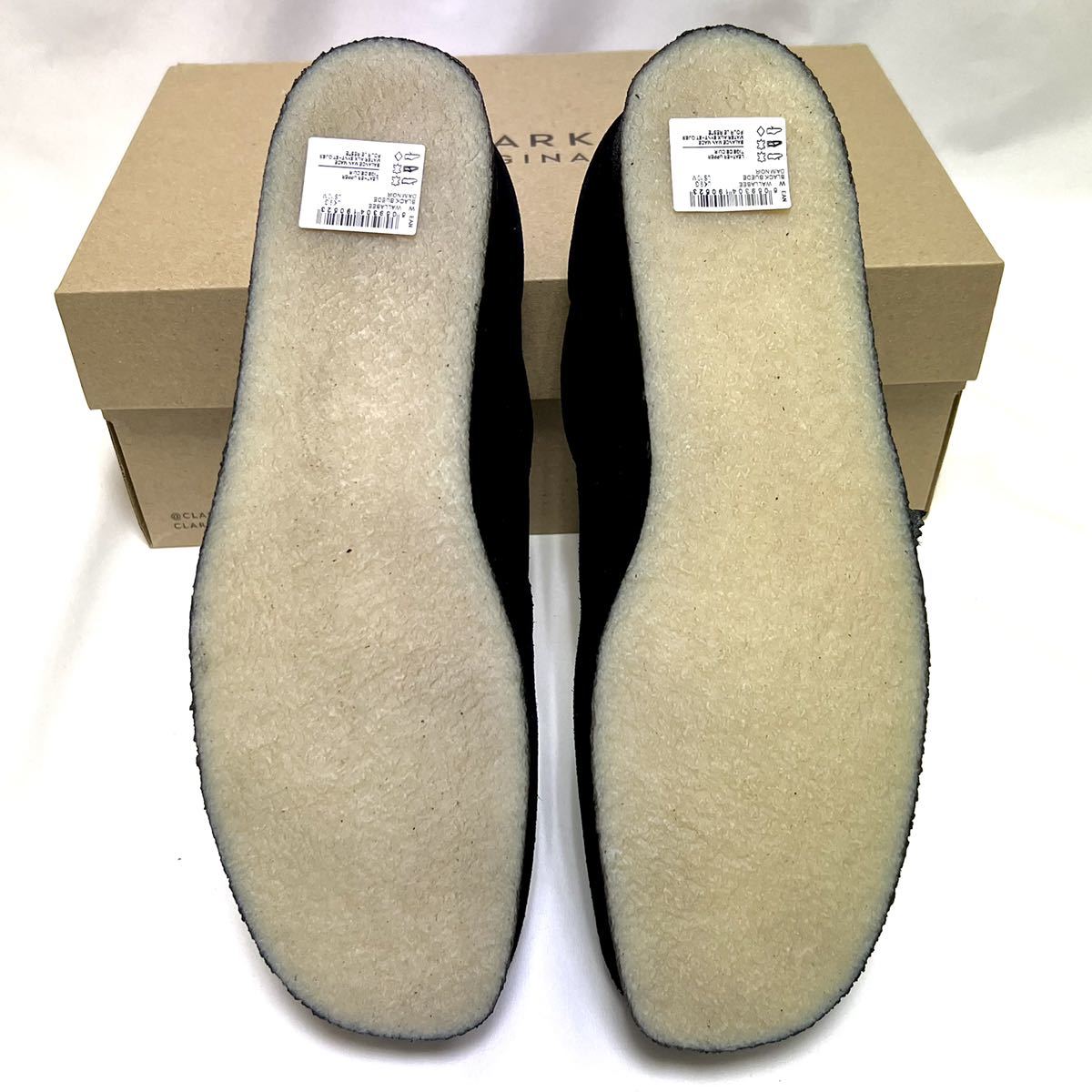 24cm 新品 クラークス オリジナルス Wallabee ワラビー ロー 黒 UK6