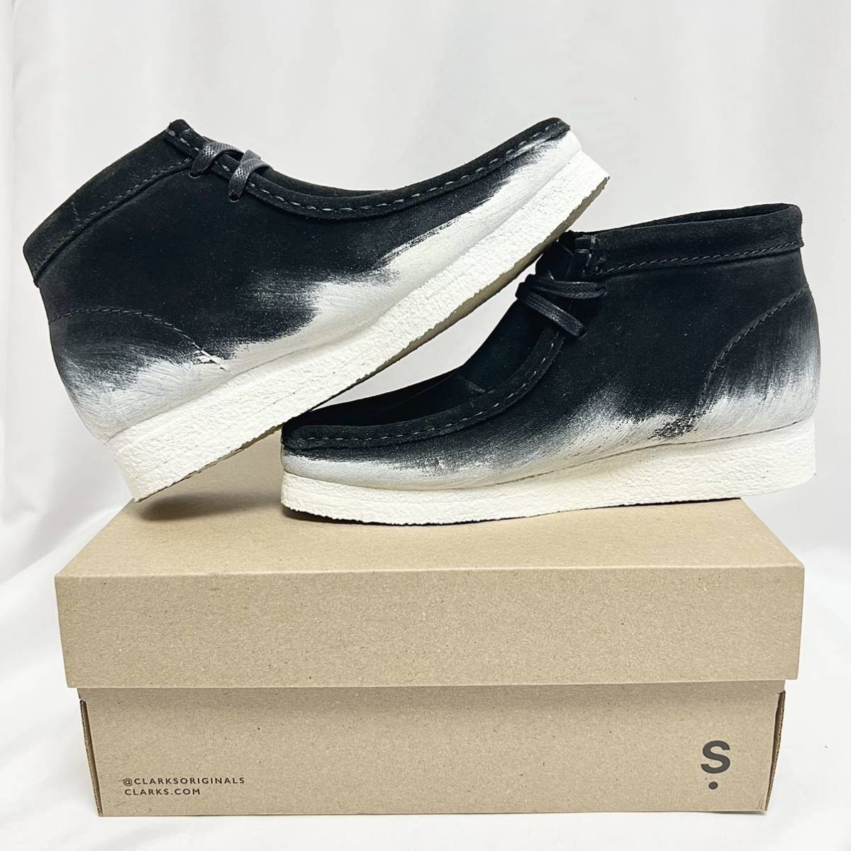 24 5cm 限定 クラークス オリジナルス Wallabee ワラビー ブーツ 黒