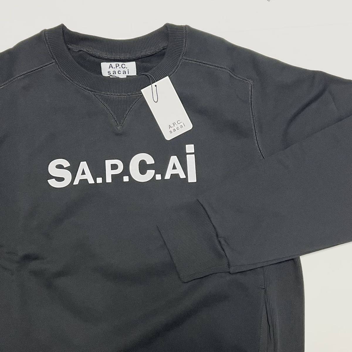 超格安価格 激レアコラボ♡A.P.C×sacai サイドリブロゴスウェット