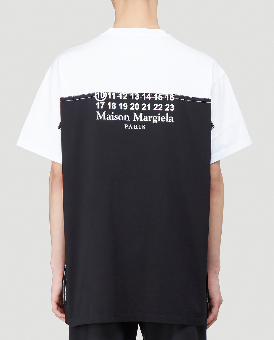 M 新品 メゾンマルジェラ オーバーサイズ カレンダー ロゴ Tシャツ