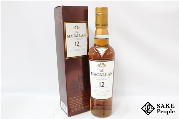 ◇注目! ザ・マッカラン 12年 シェリーオークカスク 350ml 40% 箱付き