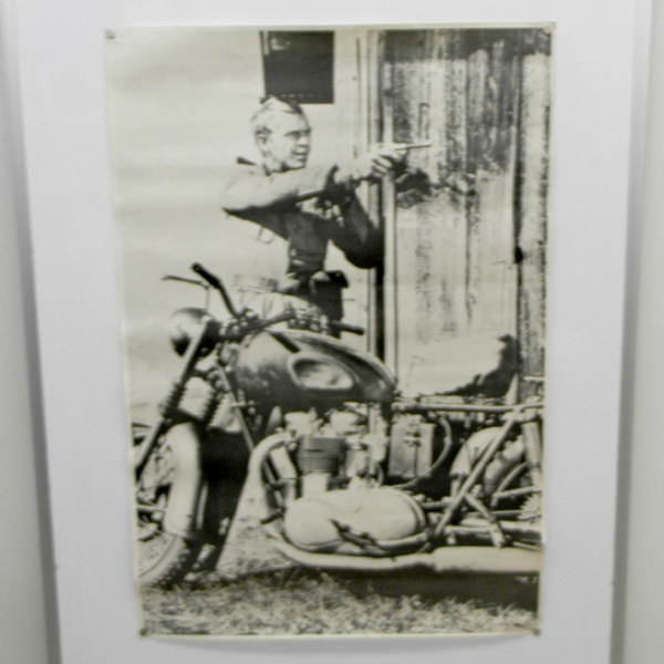 当時品 映画 ポスター 大脱走 スティーブ・マックイーン 1976 JAPAN ART 企画 札幌 西区 西野