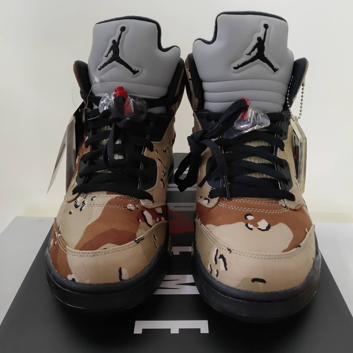 Supreme×Nike/シュプリーム×ナイキ/Air Jordan 5 Retro/Desert Camo/エアジョーダン5/デザートカモ/箱・タグ付き/美品/27cm_画像3