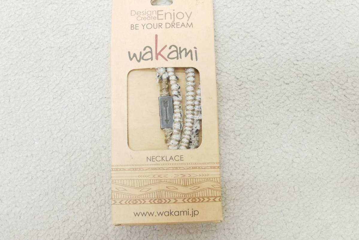 97％以上節約 新品WAKAMI ワカミ WA9961-04 ホワイト 白 テキスタイルネックレス 男女兼用 ブレスレット