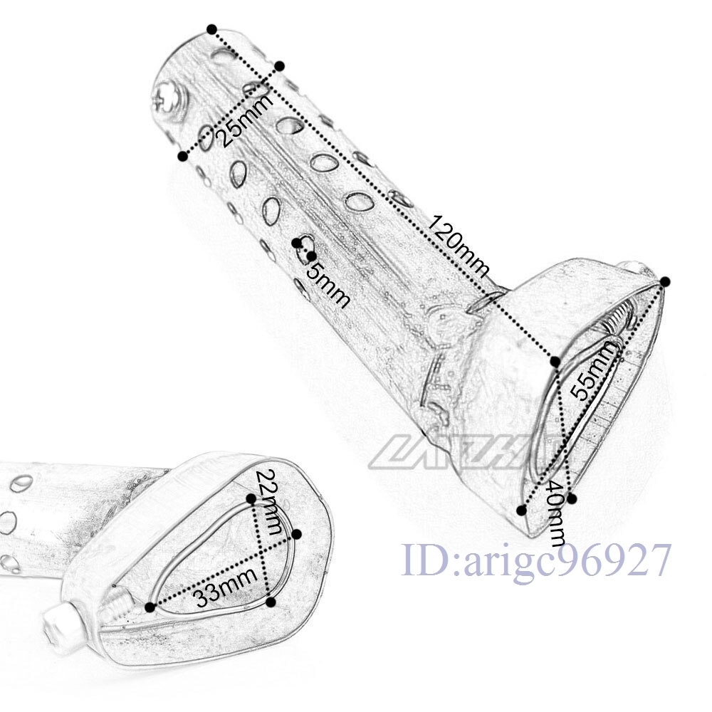 F048★42 45 48 ミリメートルオートバイエキゾーストパイプマフラーサイレンサー DB のキラー AKRAPOVIC ため吉村レーザー IXIL SC プロ_画像6