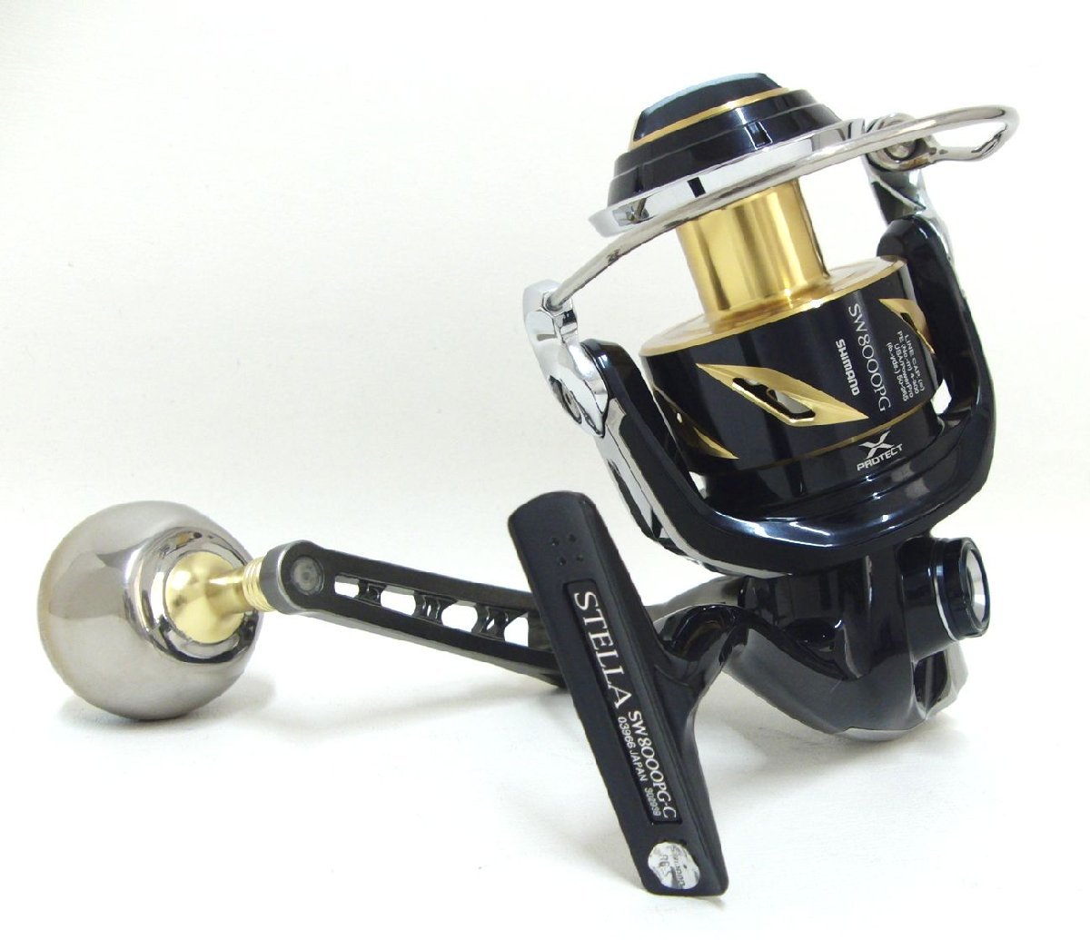 1S787□■SHIMANO 19STELLA シマノ リール 19ステラ SW8000PG LIVRE ハンドル ノブ 付き■□【ニューポーン】の画像2