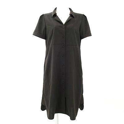 フォクシー ニューヨーク FOXEY NY こげ茶 ストレッチ ワンピース 42
