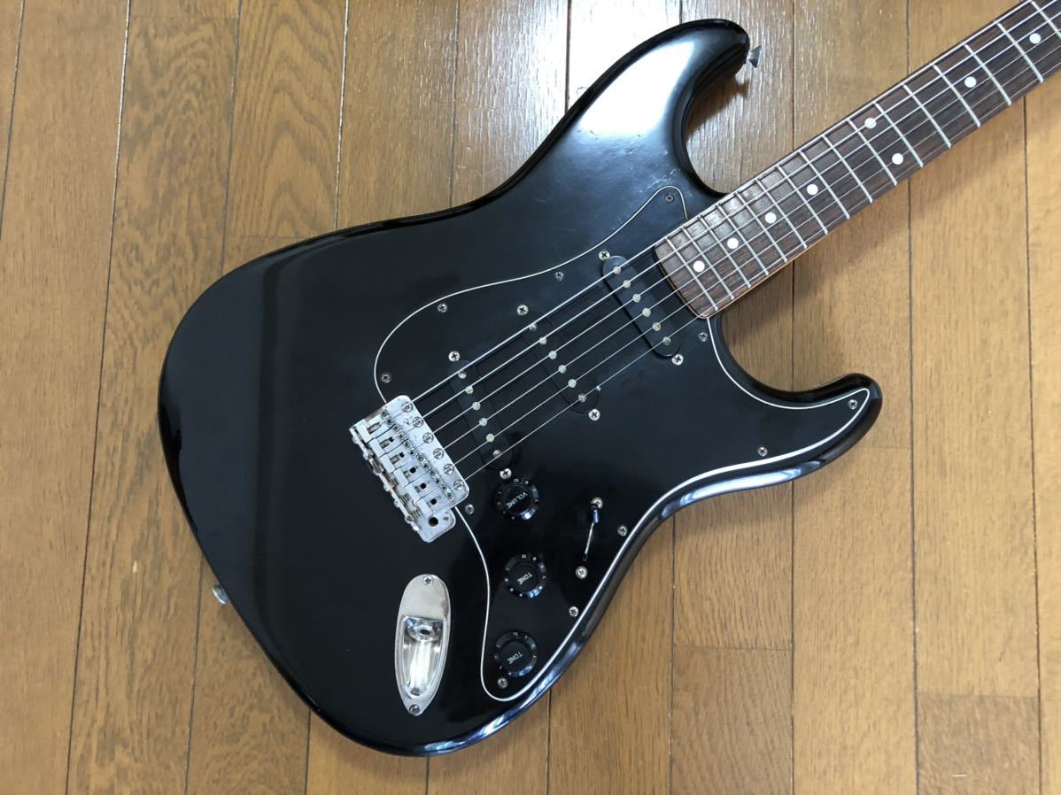 [GT]Fender Japan Squier フェンダー・ジャパン スクワイヤー ST72 ラージヘッド BLK ブラック ローズ指板 Aシリアル 貴重品 Made In Japan_画像2