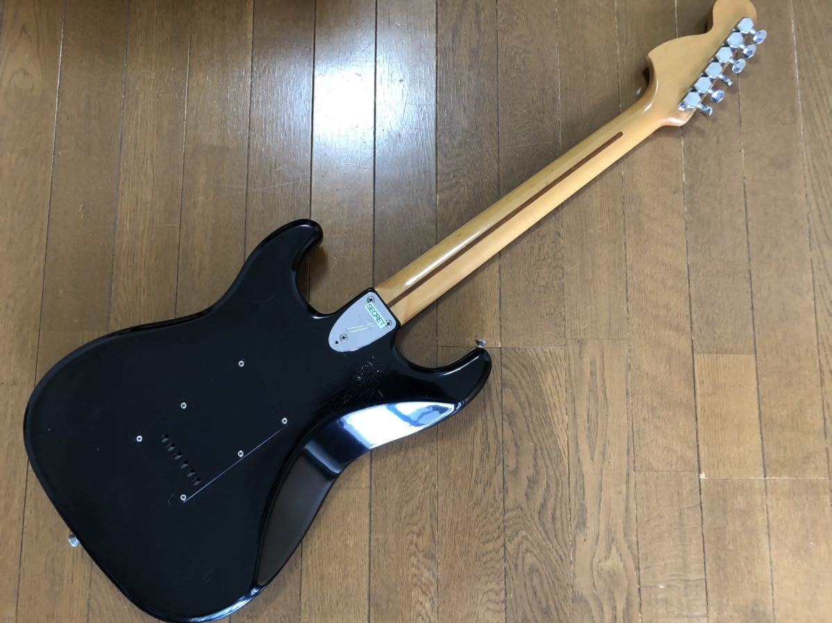 [GT]Fender Japan Squier フェンダー・ジャパン スクワイヤー ST72 ラージヘッド BLK ブラック ローズ指板 Aシリアル 貴重品 Made In Japan_画像7