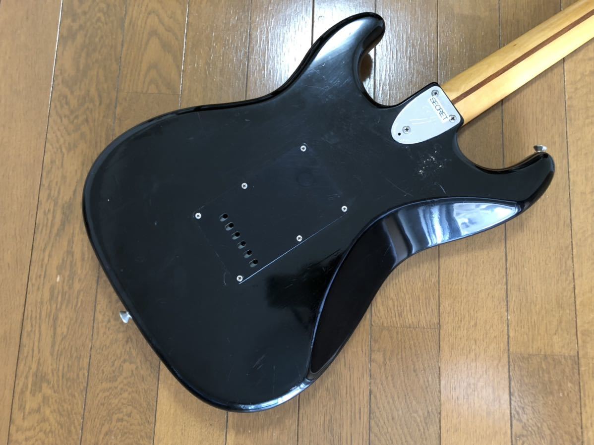 [GT]Fender Japan Squier フェンダー・ジャパン スクワイヤー ST72 ラージヘッド BLK ブラック ローズ指板 Aシリアル 貴重品 Made In Japan_画像8