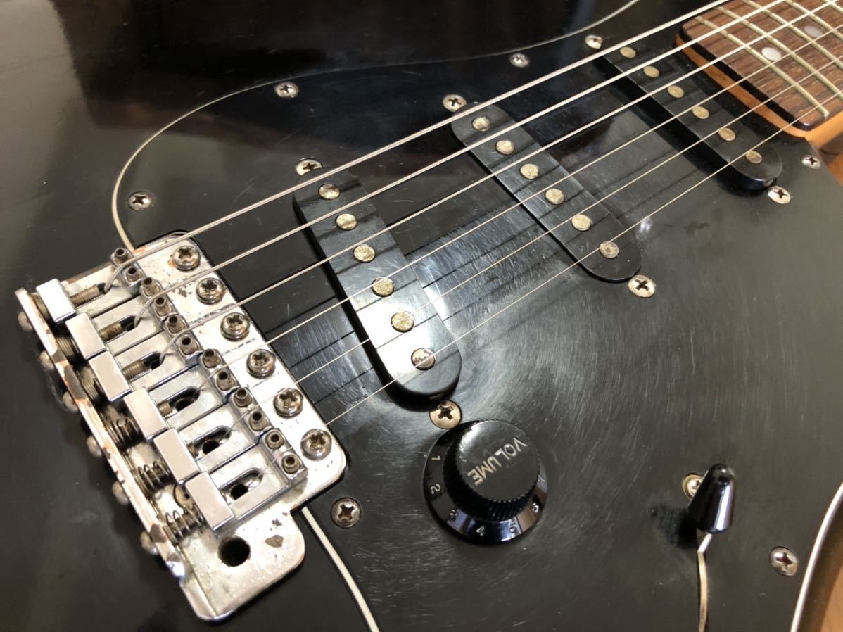 [GT]Fender Japan Squier フェンダー・ジャパン スクワイヤー ST72 ラージヘッド BLK ブラック ローズ指板 Aシリアル 貴重品 Made In Japan_画像3