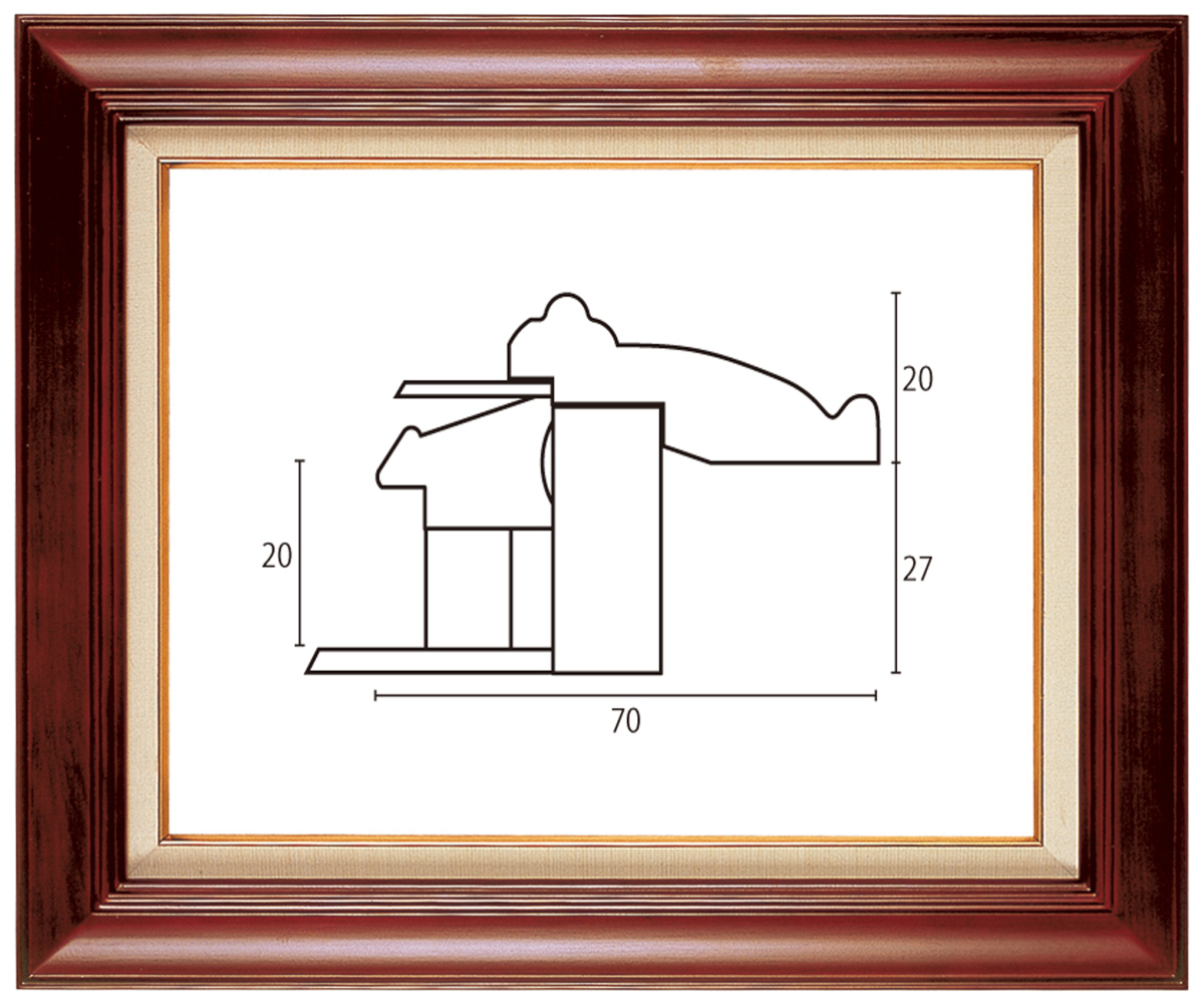 油絵/油彩額縁 木製フレーム A826 アクリル付 オーク F6号-