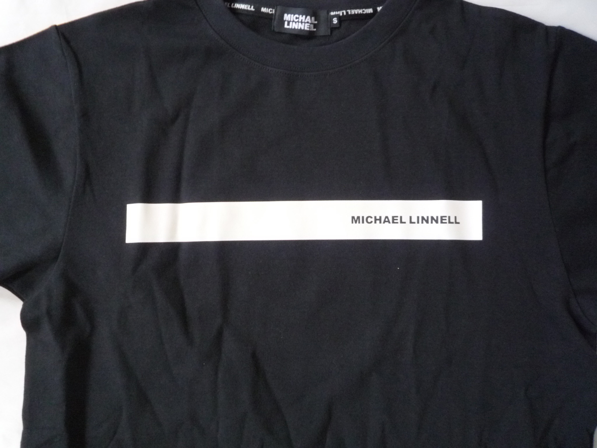 MICHAEL LINNELL マイケルリンネル Tシャツ 半袖 Sサイズ ブラック/ホワイト_画像2