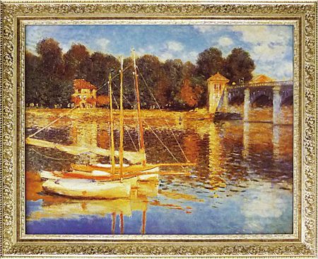 額装絵画 ビッグアート クロード・モネ作 「アルジャントゥイユの橋」