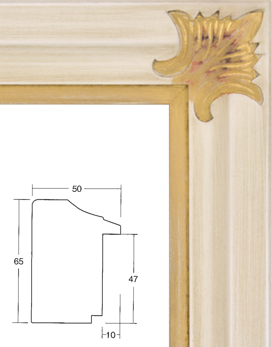 額縁　油絵/油彩額縁 出展用本縁 仮縁 7758 F10号 P10号 M10号 アンティークアイボリー_画像1