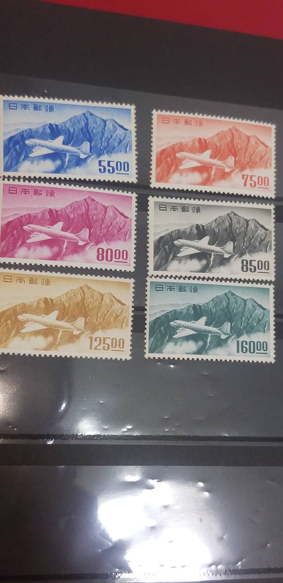 航空切手 立山航空(銭単位)6種完 未使用美品 | centraldeadubos.com.br
