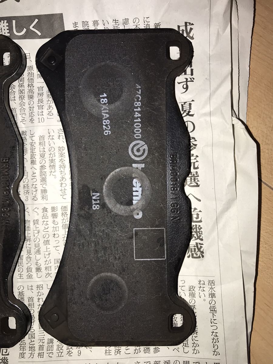SUBARU WRX STI VAB F型 純正 Brembo 対向6POT ブレーキパッド