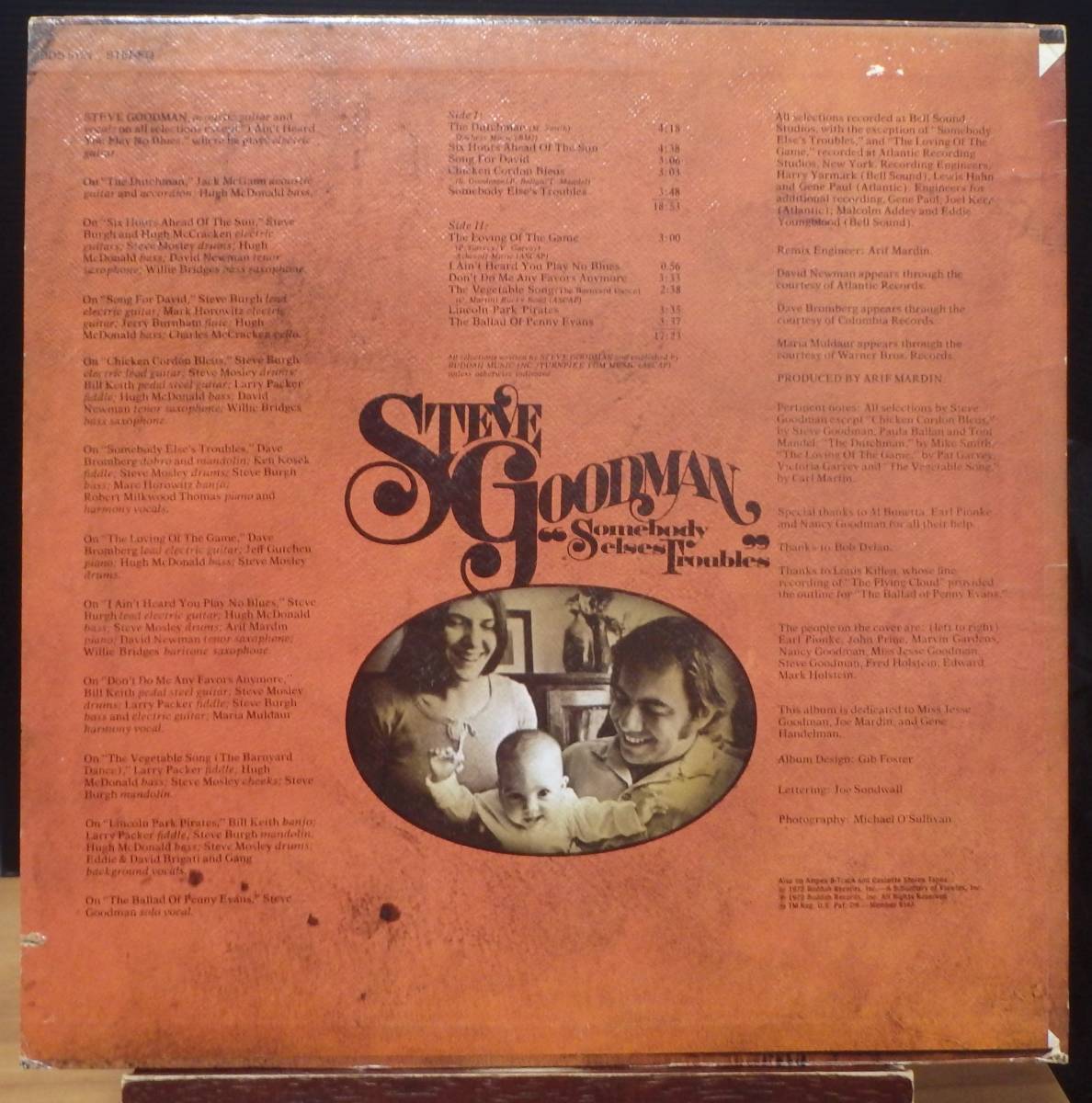 【SW357】STEVE GOODMAN 「Somebody Else’s Troubles」, ’72 US Reissue　★SSW/フォーク/カントリー_画像2