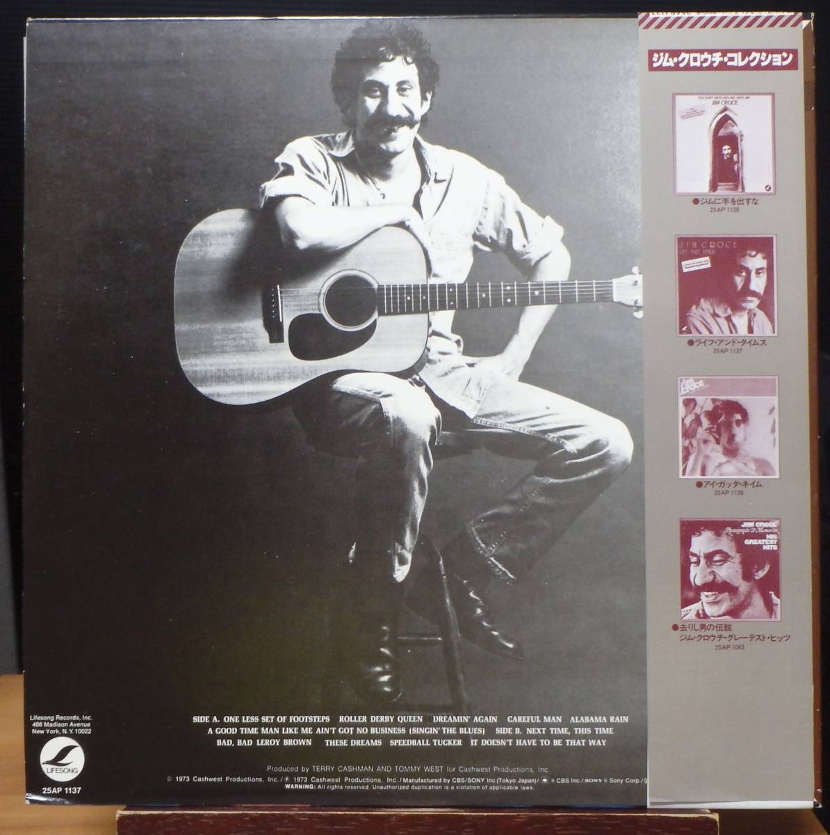 【SW300】JIM CROCE 「Life And Times (ライフ・アンドタイムス)」, ’78 JPN(帯) Reissue　★SSW/フォーク・ロック/ポップ・ロック_画像2