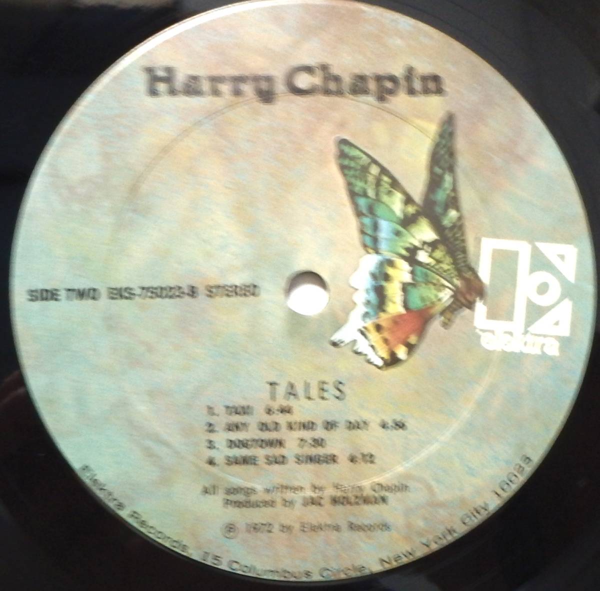 【SW191】HARRY CHAPIN 「Heads & Tales」, ’72 US Original 特殊くり抜きジャケ 　★SSW/フォーク・ロック/ソフト・ロック_画像6