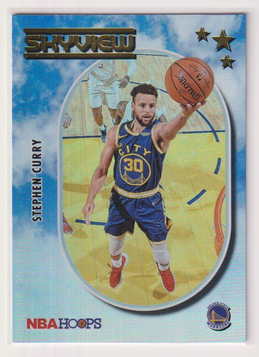NBA STEPHEN CURRY 2021-22 PANINI HOOPS SKYVIEW Holo No. 9 BASKETBALL WARRIORS ステフィン・カリー ウォーリアーズ パニーニ_画像1
