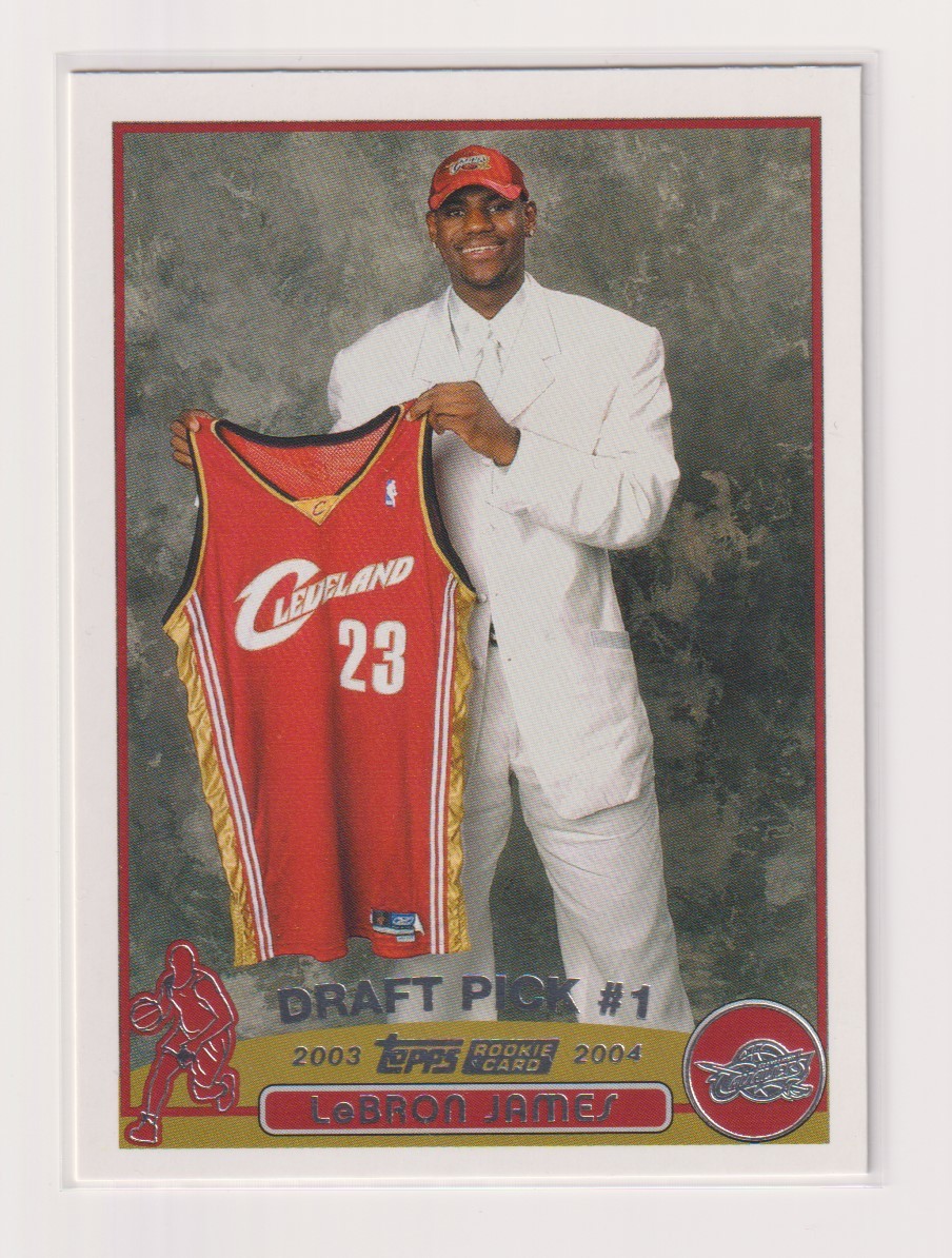 NBA LEBRON JAMES ROOKIE CARD 2003-04 Topps No.221 BASKETBALL CAVALIERS レブロン ジェームス ルーキーカード LAKERS レイカーズのサムネイル