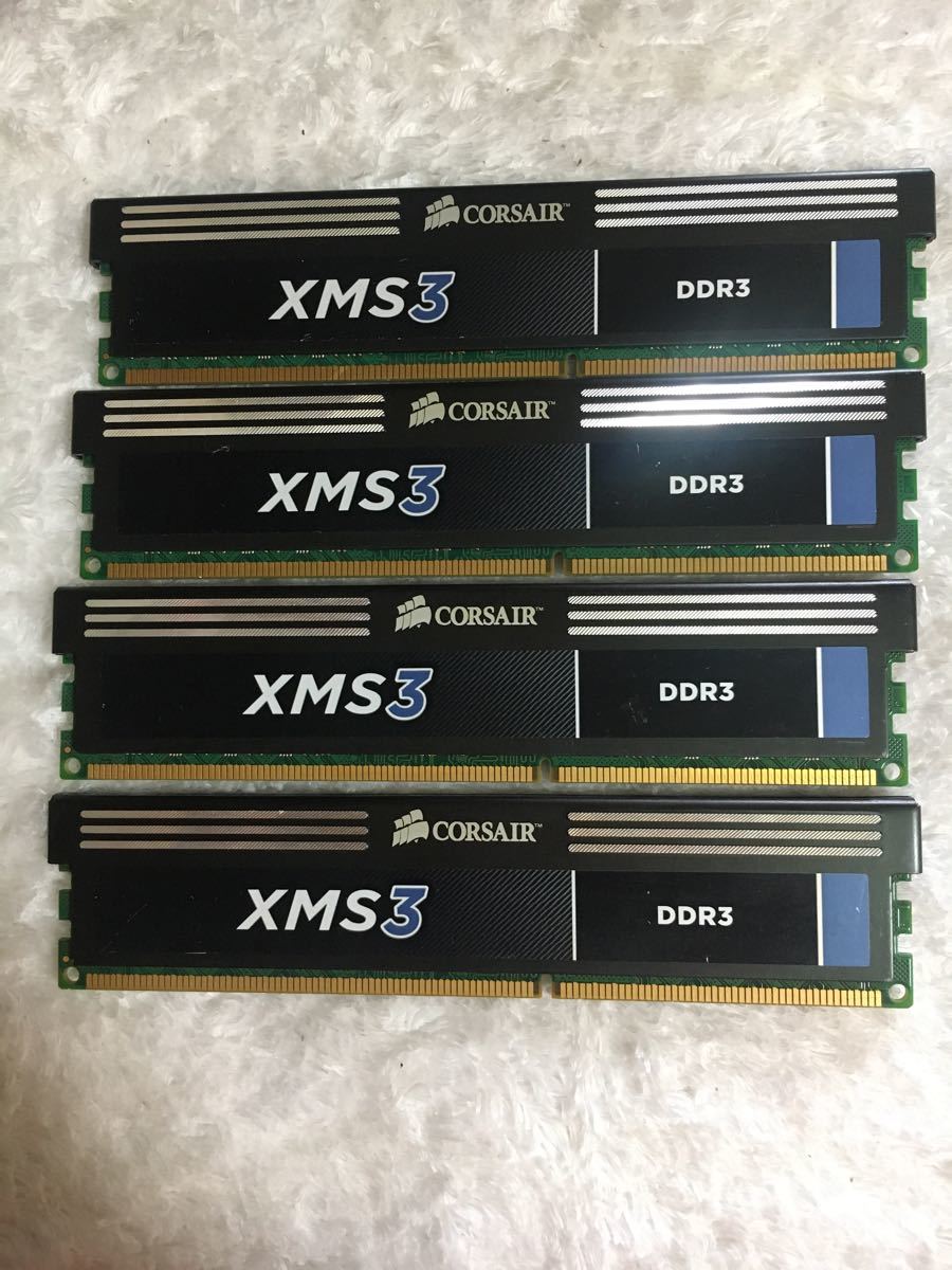 CORSAIR XMS Series デスクトップ用 DDR3 メモリー8GB (2GB×4枚組