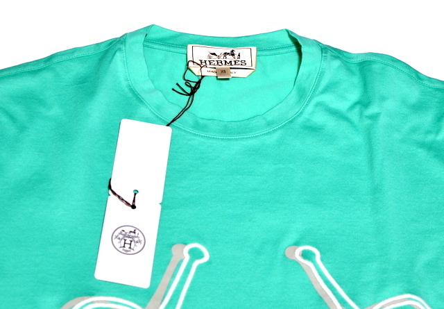 【新品】HERMES エルメス クルーネック Tシャツ XS エルメスジャポン ストレッチ カジュアル 夏 メンズ デニムにも パンツスタイルにも