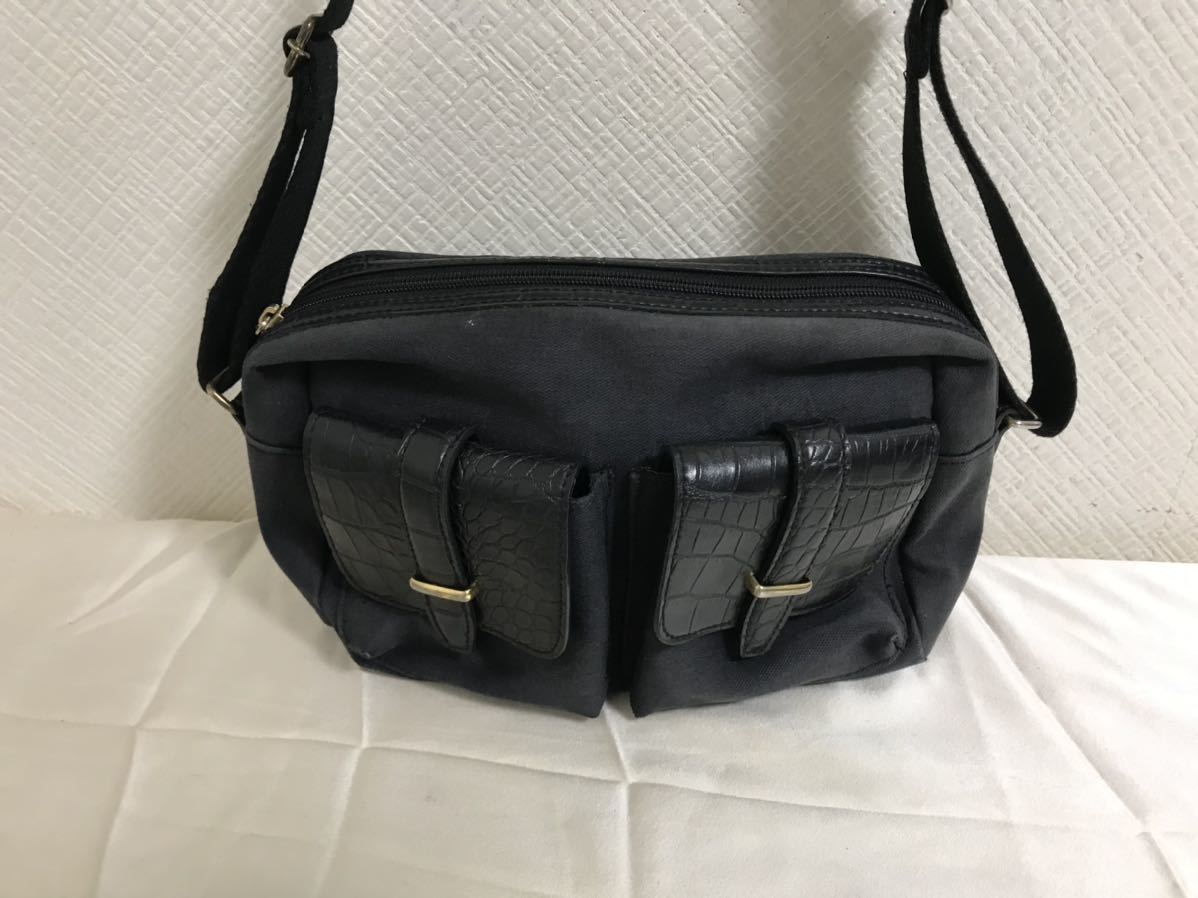 本物ヴィセVISEE本革レザー型押しキャンバスミニショルダー 本物ヴィセVISEE本革レザー型押しキャンバスミニショルダー