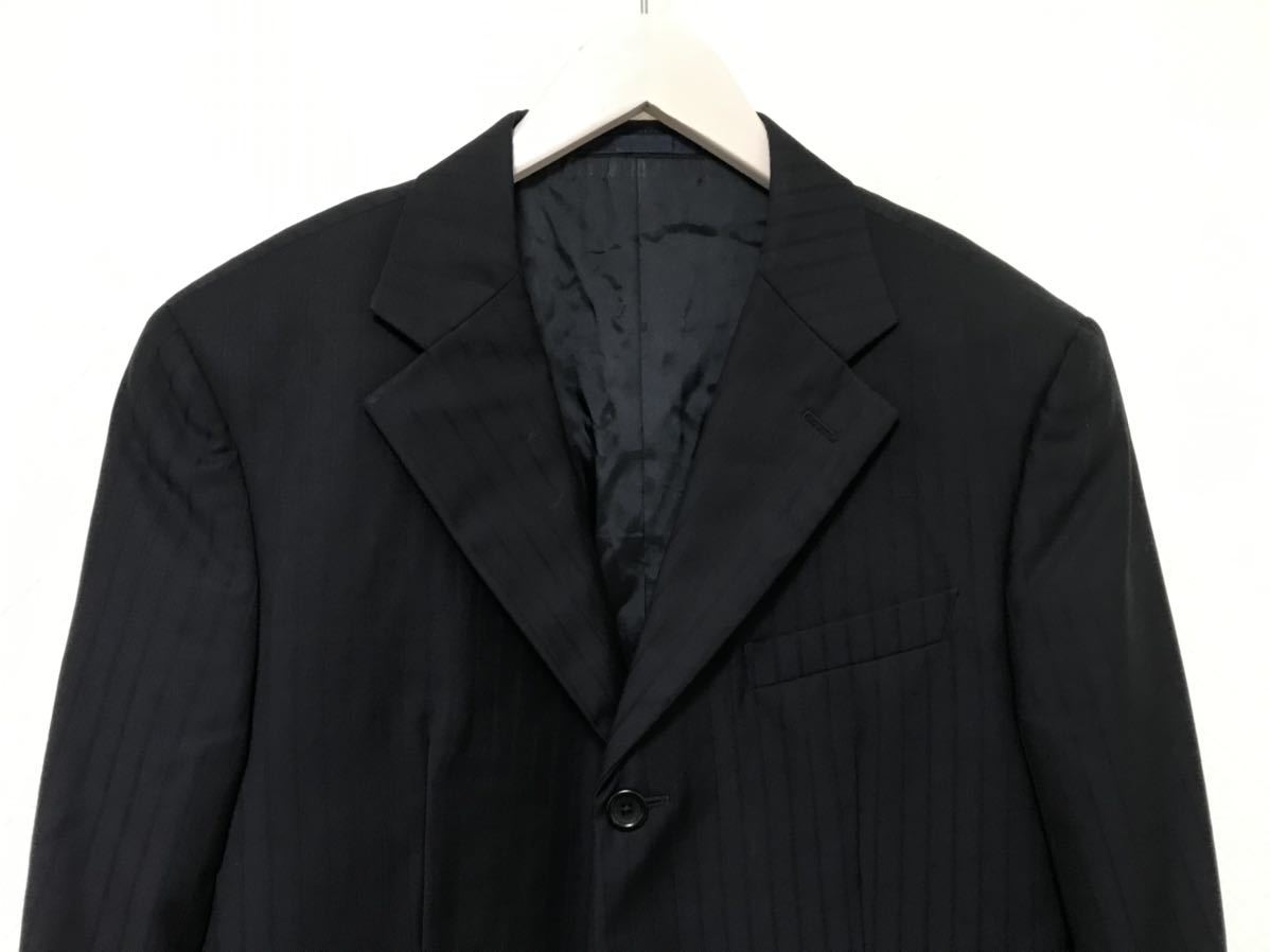  подлинный товар Armani ko let's .o-niARMANI шерсть tailored jacket мужской деловой костюм милитари American Casual Surf XL чёрный черный рисунок 50