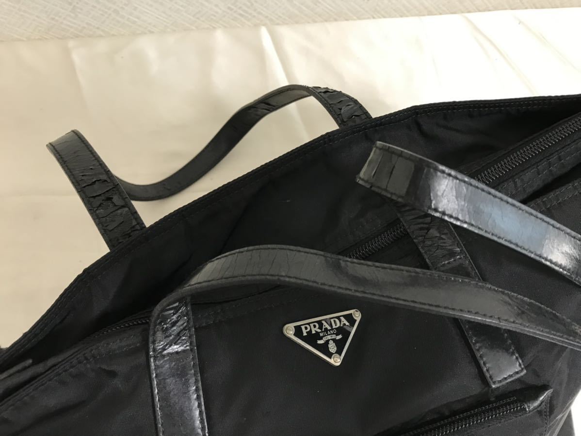 本物プラダPRADA本革レザーナイロンバンドトートバッグビジネス 本物プラダPRADA本革レザーナイロンバンドトートバッグビジネス
