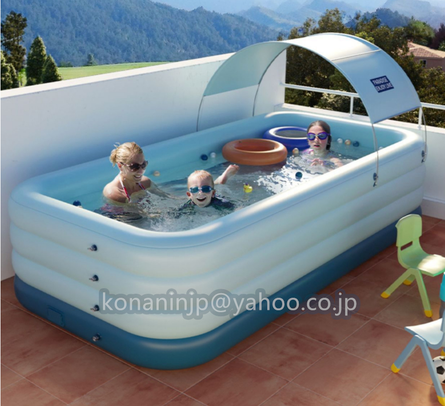  new goods recommendation * air pool vinyl pool playing in water three layer rectangle home use pool for children vinyl pool baby pool Kids pool 210*145*60cm