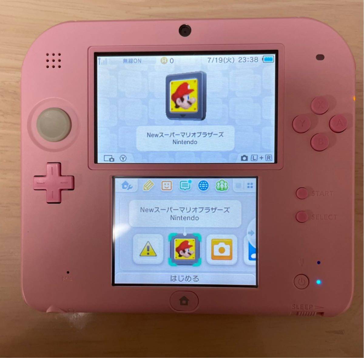 動作良好】ニンテンドー2DS ピンク タッチペン 充電器付き｜Yahoo